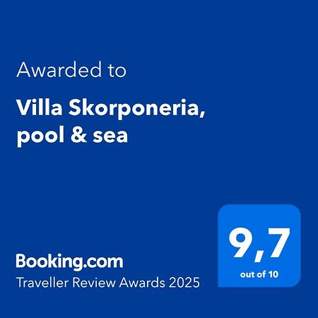 Villa Skorponeria, Pool & Sea Skroponeria Экстерьер фото